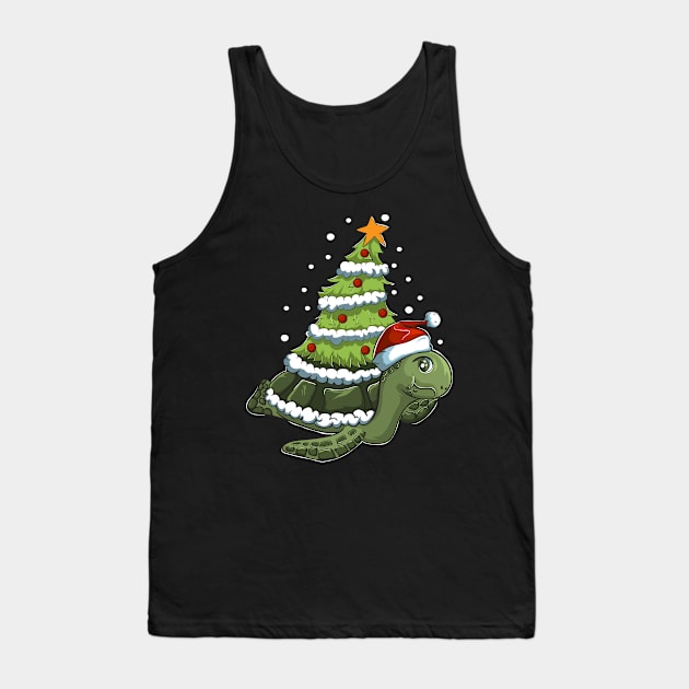 Turtle Christmas Tree Tank Top by ShirtsShirtsndmoreShirts